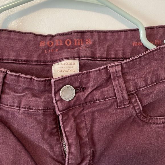 SONOMA jeans size 6, average regular modern fit purple plum - Picture 2 of 4